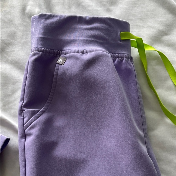 Figs Purple V-Neck Scrub Top - Picture 3 of 5